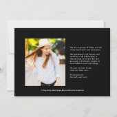 Invitation de la fête de graduation Penned (Dos)