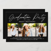 Invitation de la fête de graduation Penned (Devant / Derrière)