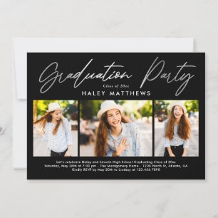 Invitation de la fête de graduation Penned