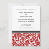 Invitation de la fête de graduation personnalisée  (Dos)