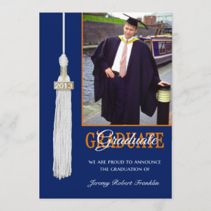 Invitation de la fête de graduation personnalisée 