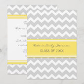 Invitation de la fête de graduation personnalisée  (Devant / Derrière)