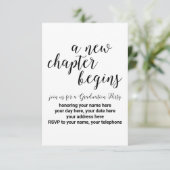 Invitation de la fête de graduation personnalisée (Debout devant)