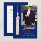 Invitation de la fête de graduation personnalisée  (Devant / Derrière)