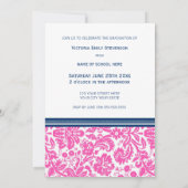 Invitation de la fête de graduation personnalisée (Dos)