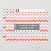 Invitation de la fête de graduation personnalisée  (Devant / Derrière)