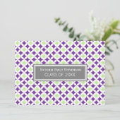 Invitation de la fête de graduation personnalisée  (Debout devant)