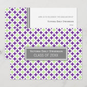 Invitation de la fête de graduation personnalisée  (Devant / Derrière)