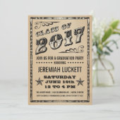 Invitation de la fête de graduation | Photo Kraft (Debout devant)