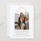 Invitation de la fête de graduation photo moderne (Dos)