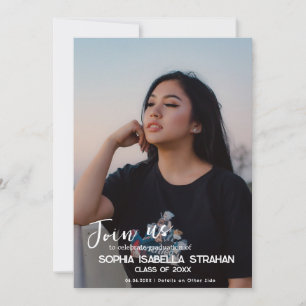 Invitation de la fête de graduation photo personna