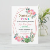 Invitation de la fête de graduation Pink Fiesta (Debout devant)