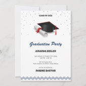 Invitation de la fête de graduation propre et clas (Devant)