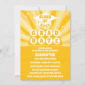 Invitation de la fête de graduation Retro Sunshine (Devant)