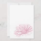 Invitation de la fête de graduation rose (Dos)