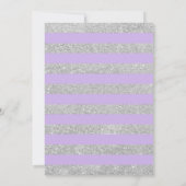 Invitation de la fête de graduation - Silver Purpl (Dos)