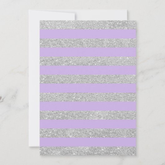 Invitation de la fête de graduation - Silver Purpl (Dos)