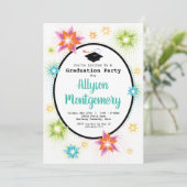 Invitation de la fête de graduation Star Burst (Debout devant)