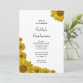 Invitation de la fête de graduation Sunflower Edge (Debout devant)