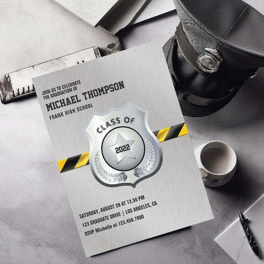 Invitation de la fête de graduation sur le thème d