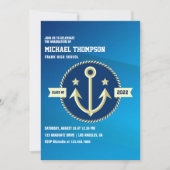 Invitation de la fête de graduation sur le thème d (Devant)