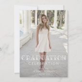 Invitation de la fête de graduation tendance avec  (Devant)
