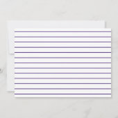 Invitation de la fête de graduation violet et blan (Dos)