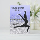 Invitation de la fête de gymnastique Étincelle d'a (Debout devant)