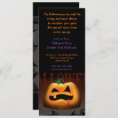Invitation de la fête de Halloween Jack O' Lantern (Devant / Derrière)