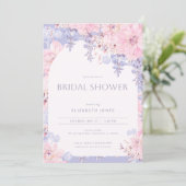 Invitation de la fête de jardin Wisteria nuptiale  (Debout devant)