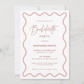 Invitation de la fête de la Bachelorette à la fron (Devant)