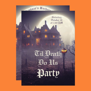 Invitation de la fête de la Bachelorette d'Hallowe