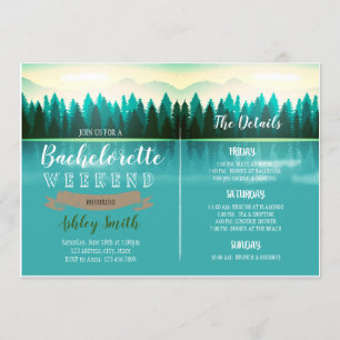 Invitation de la fête de la bachelorette du lac