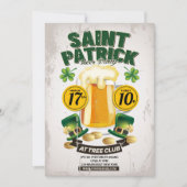 Invitation de la fête de la bière St Patrick (Devant)