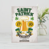 Invitation de la fête de la bière St Patrick (Debout devant)