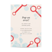 Invitation de la fête de la bulle