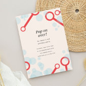 Invitation de la fête de la bulle