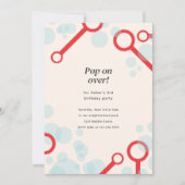 Invitation de la fête de la bulle (Devant)