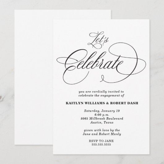 Invitation de la Fête de la Calligraphie (Devant / Derrière)