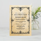 Invitation de la fête de la chaume gothique noire (Debout devant)