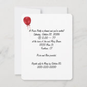 Invitation de la fête de la coupe Rouge (Dos)