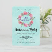 Invitation de la fête de la couronne d'aquarelle f (Debout devant)