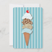 Invitation de la fête de la crème glacée (Dos)
