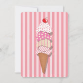 Invitation de la fête de la crème glacée (Dos)