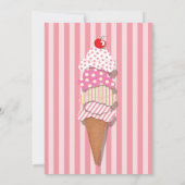 Invitation de la fête de la crème glacée (Dos)