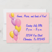 Invitation de la fête de la crème glacée (Dos)