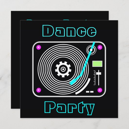 Invitation de la fête de la danse (Devant / Derrière)