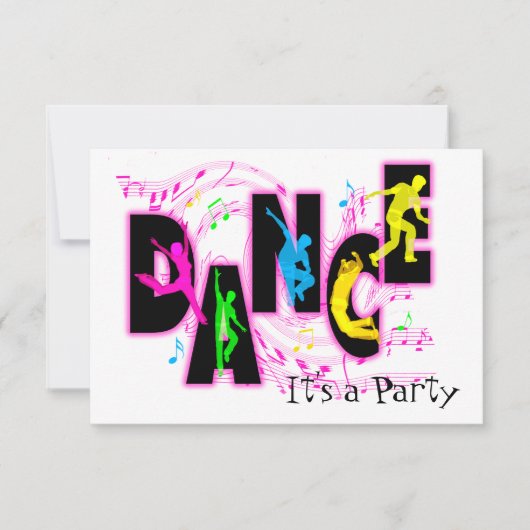 Invitation de la fête de la danse (Devant)