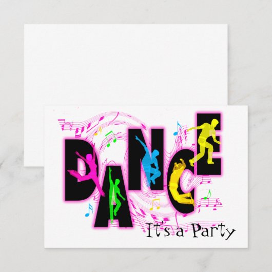 Invitation de la fête de la danse (Devant / Derrière)