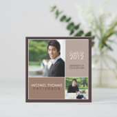 Invitation De La Fête De La Diplôme Moderne (Debout devant)